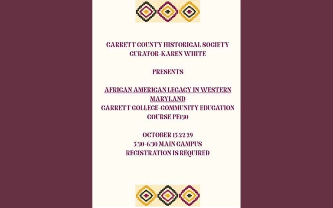 African American Legacy in Western Maryland Course - PE130