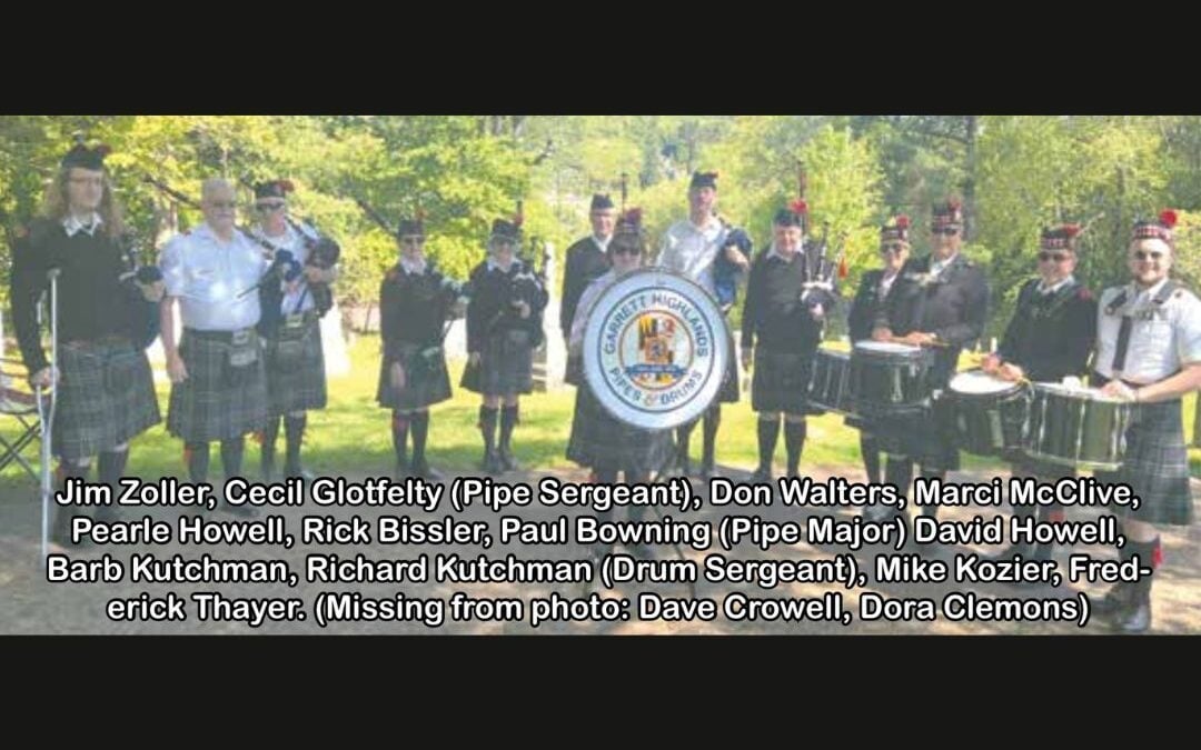 Garrett Highlands Pipes & Drums Concert Scheduled - October 11